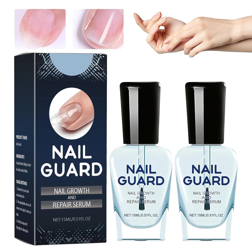 Nail Growth Serum and Strengthener for Thin Brittle Nails, Natural  Essence 2PCS