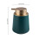 Travel Marble StripesCeramic Bottle-Two round matte dark 6