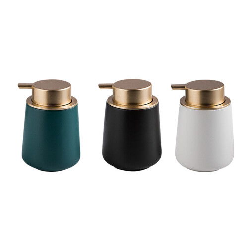 Travel Marble StripesCeramic Bottle-Two round matte dark 1