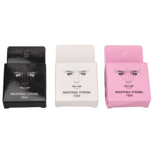 Professional Brow Mapping String For Microblading, ABS Material Pre Marked Thread In 3 Colors, Winding Design 32.8 Feet Long For Permanent Makeup And