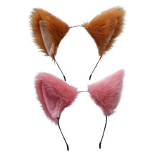 Oreilles de renard et de chat en peluche, pince à cheveux créative avec oreilles en fourrure pour la décoration de fêtes à thème, rehaussez