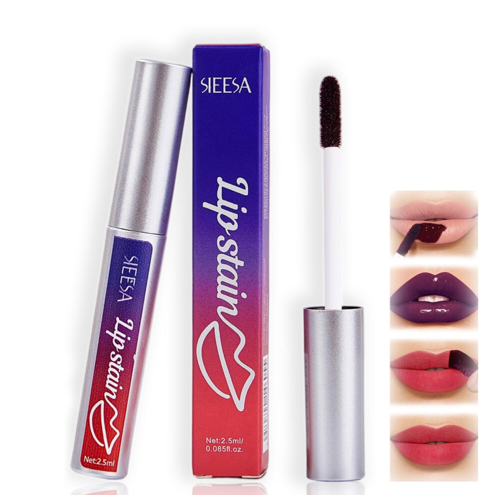 Pink,Cream Lip Stain Peel Off Tint Nude Pink, Longlasting Waterproof Transferproof Color With Vitamin E