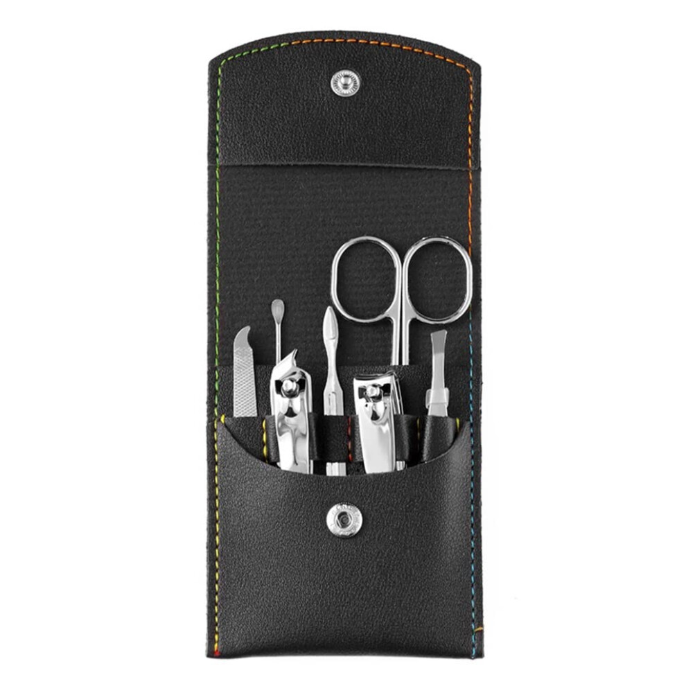 Nail Clipper Set Stainless Steel with Scissors and Ear Spoon for Precise Trimming at Home or Travel