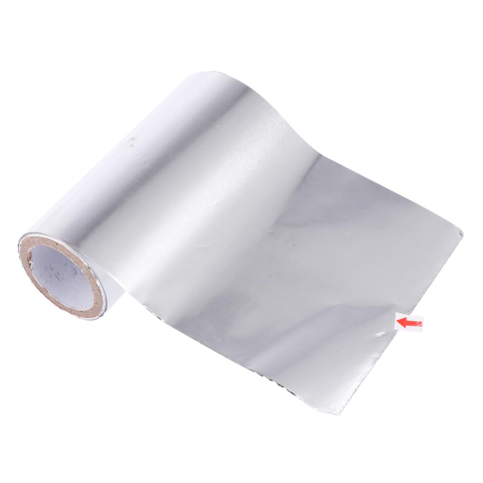 Silver 2Pcs Hair Coloring Foil Sheets For Salon Highlights Handtearable Heat Retention Design