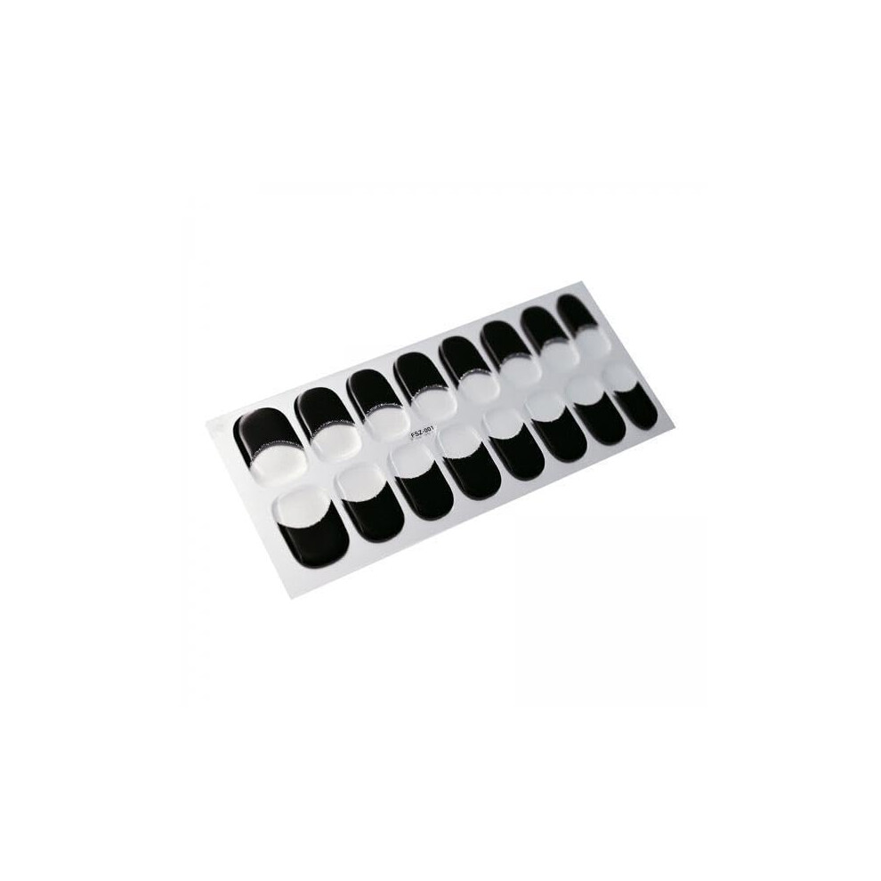 Semi Cured Gel Nail Wraps Gloss Finish Waterproof Easy Apply Full Coverage