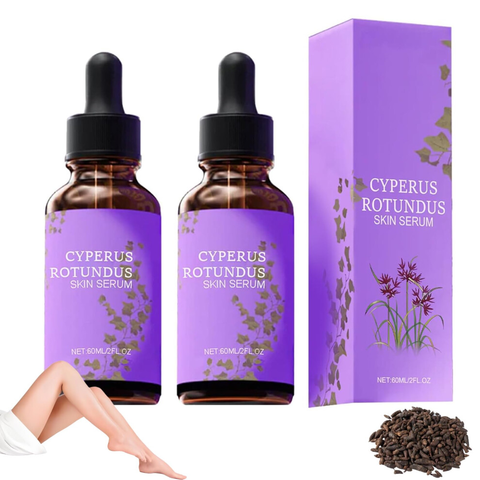 Light Hair Removal Serum With Cyperus Rotundus Oil, Postremoval Soothing, Skin Tone Balance, 60Ml 2Pcs