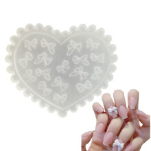 3D Nail Art Molds Silicone for DIY Bow Charms Easy Release Clear Design Multiple Knot Styles