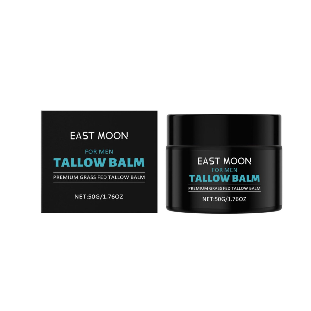 Men's Moisturizing Cream with Tallow Balm for Dry Sensitive Skin, AntiWrinkle Hydrating Face and Body, Lightweight NonGreasy 1.76oz
