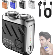 Electric Shaver for Men and Women, Dual Ring Rotary Razor, USB Rechargeable, IPX7 Waterproof