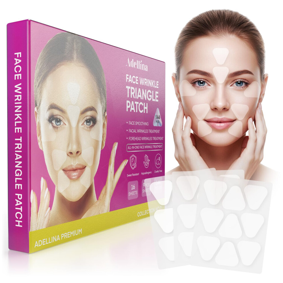 Anti Wrinkle Patches 144 Pcs for Forehead Smile Lines Under Eyes Overnight Wrinkle Smoothing