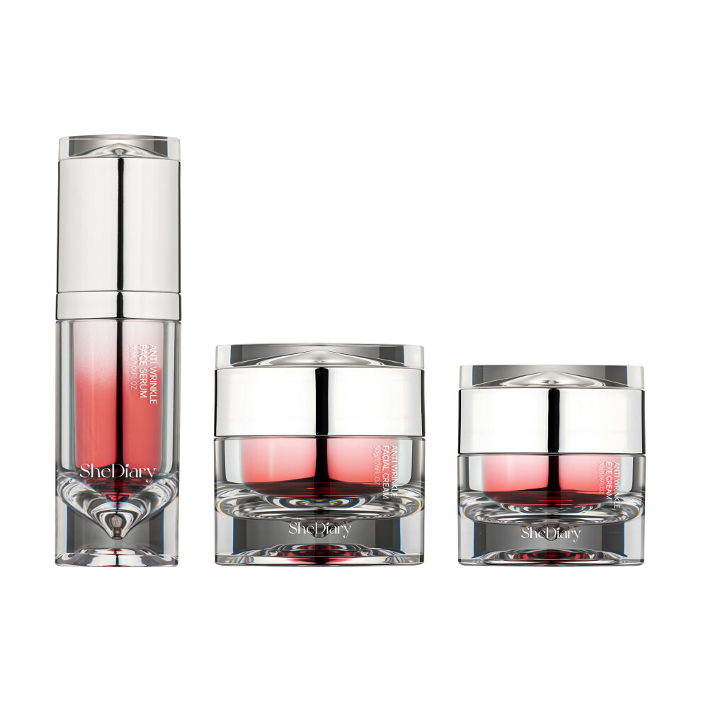 Cream Anti Aging Skincare Set With Retinol Collagen Peptides, Hydrating Firming Serum Eye