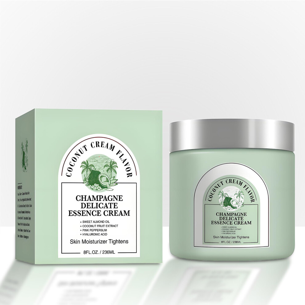 Firming Body Cream with Coconut for Arms and Legs, Skin Tightening, Deep Hydration, 8fl oz