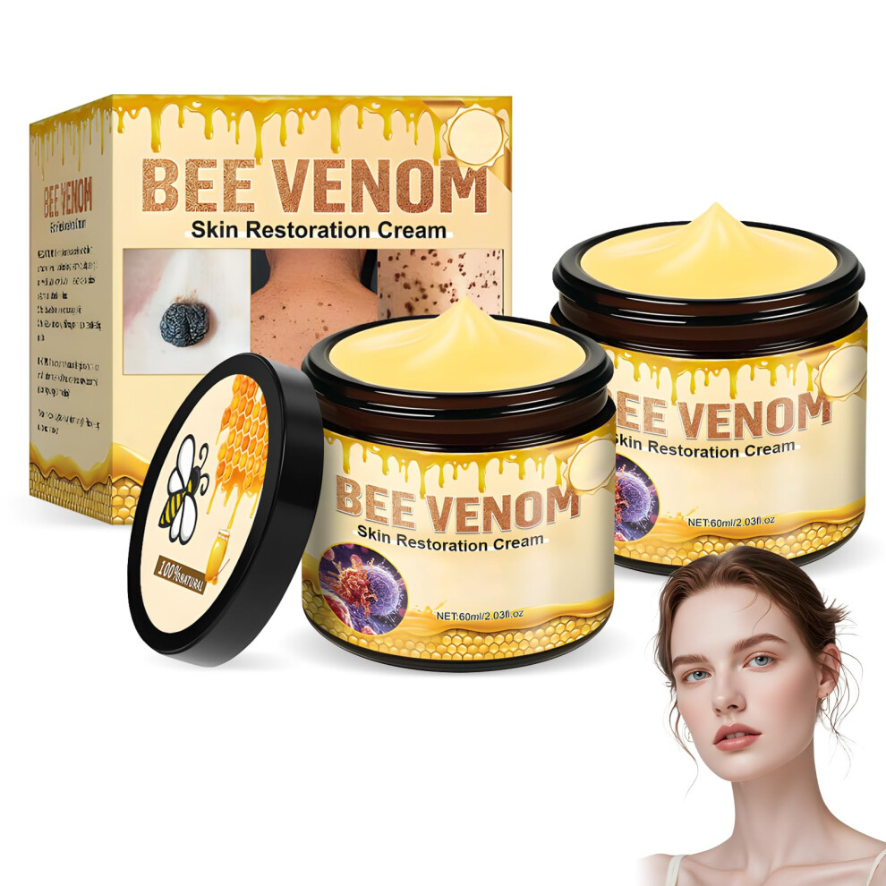 Cream Bee Venom Anti Aging Moisturizer For Wrinkles Firming And Deep Hydration 2Pcs