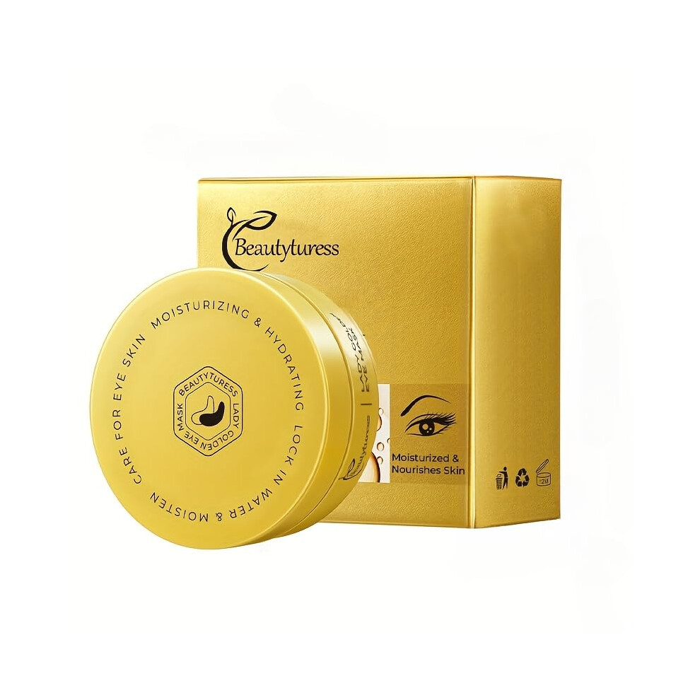 Gold/Dark 24K Collagen Under Eye Patches With Hyaluronic Acid And Peptides For Circles And Puffiness