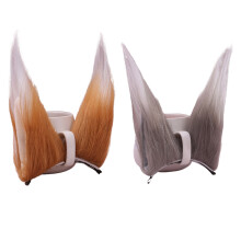 Accessori per costumi cosplay, decorazioni per feste di Halloween con fermagli a forma di orecchie di gatto e di volpe in peluche, mollette per