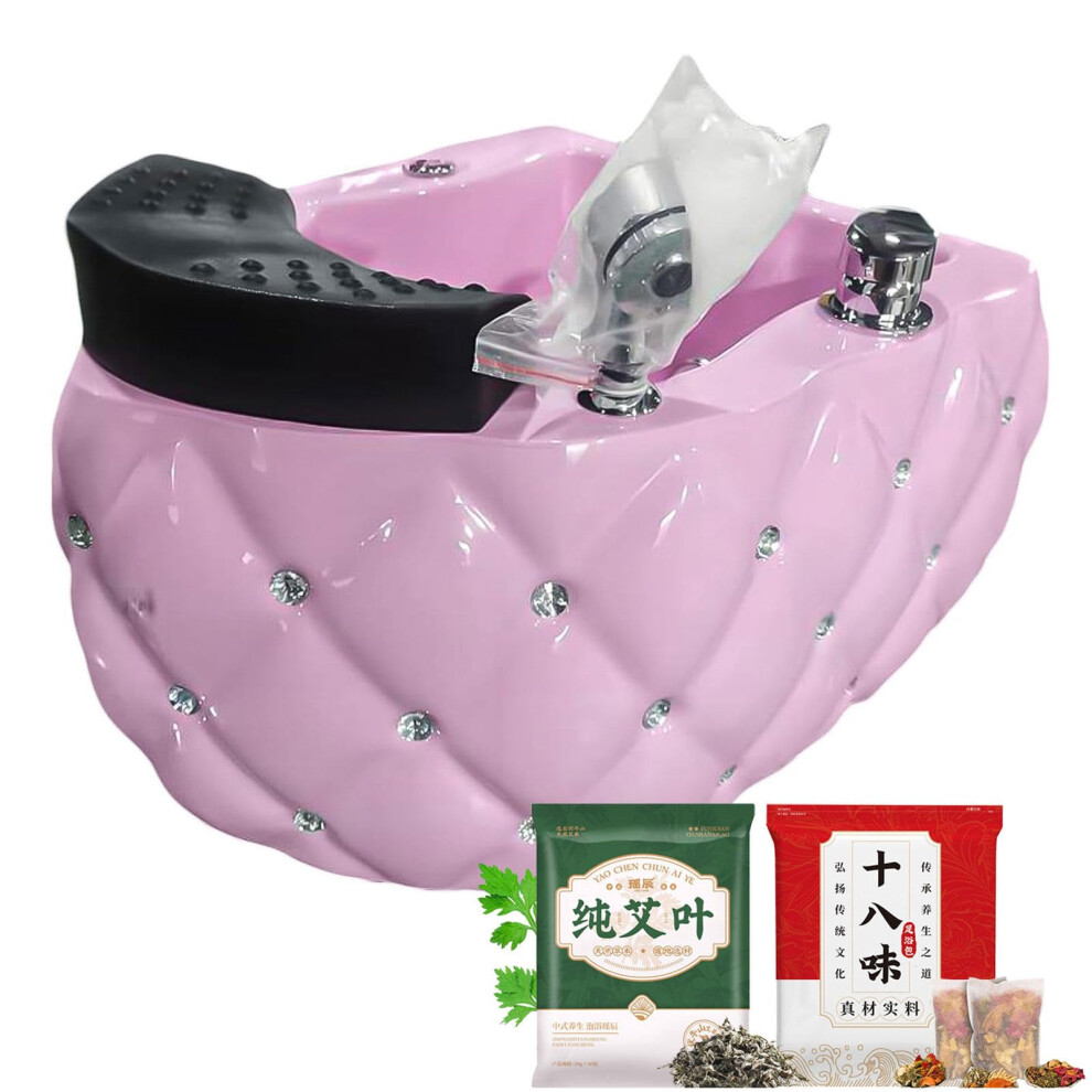 Foot Spa Pedicure Bath with Heat Therapy Massage, LED Lighting, Automatic Drain, Acrylic Tub, 60pcs Bags