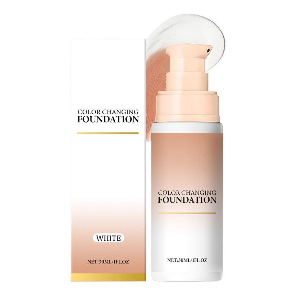 Cream Color Changing Foundation For Sensitive Skin 30Ml Hydrating Brightening Full Coverage Lightweight