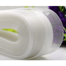 Stiff Horsehair Braid 50 Yards 5 Inch Width White for Polyester Boning Sewing Wedding Dresses Dance Gowns Accessories