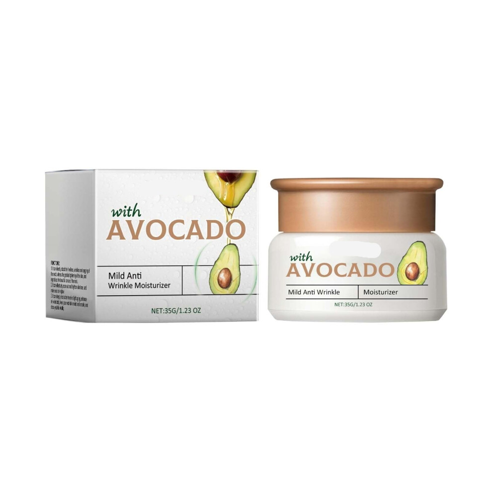 Avocado Face Cream AntiWrinkle Moisturizer with Deep Hydration for Sensitive Skin 2PCS