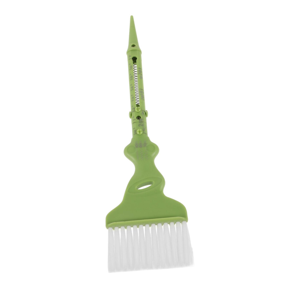 Green Professional Hair Dye Brush With Flexible Bristles For Precise Color Application, Plastic