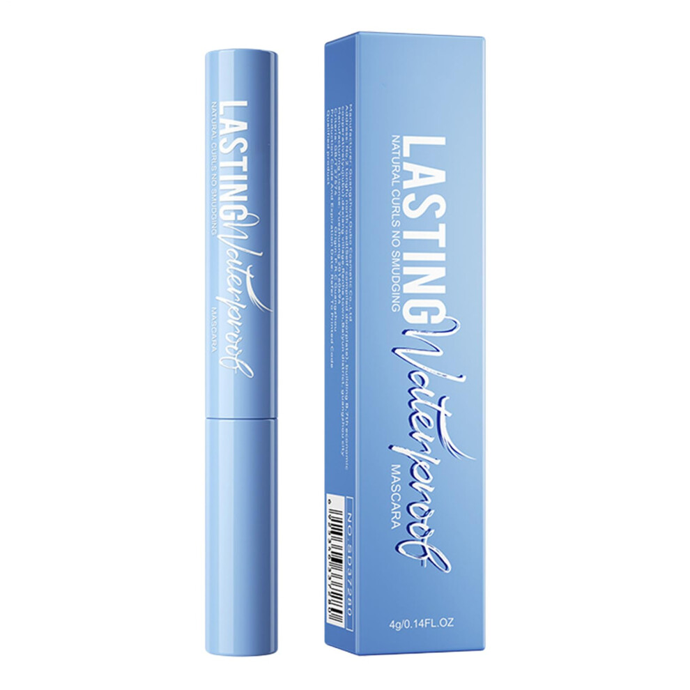 Black Waterproof Volumizing Mascara With 4D Curling Brush, Intense Longlasting Smudge Resistant