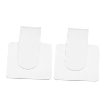Makeup Mixing Palette with Ergonomic Thumb Grip, Easy Clean Acrylic Tray for Makeup and Nail Art, 2pcs