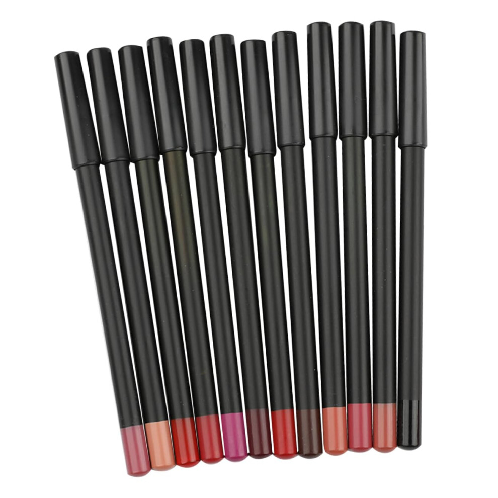 Waterproof Matte Lip Liner Pencil Set 12pcs for Precise Contouring and Long Lasting Smooth Wear