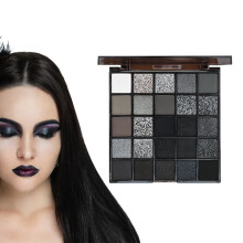 Smokey Eyeshadow Palette 25 Vibrant Shades Long Lasting Gothic Cool Tone Eye Makeup Kit