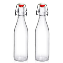 Swing Glass Bottles 2 Pack 16oz With Airtight Flip Lid For Fermentation, Kombucha, Mead, Vanilla Extract