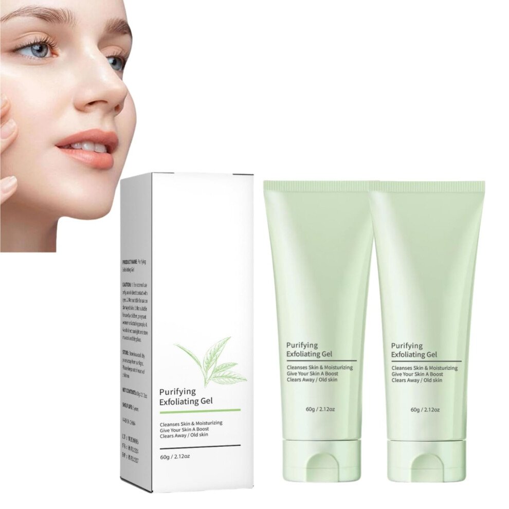 Exfoliating Face Scrub with Gentle Gel, Deep Pore Cleansing and Hydration for All Skin Types