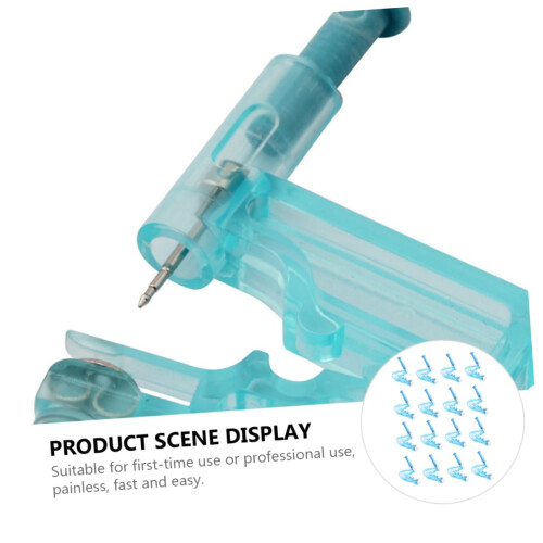 Disposable Ear Piercing Tool Kit  Painless Compact Device for Safe Self Piercing Sky Blue 2