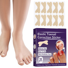 Nail Care Patch Ingrown Nail Treatment Tool Professional Patch Cotton Material Soft Touch Elastic Design Breathable Material Comfortable Fit For Toe