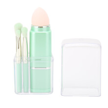 Dual Ended Blush Brush Set Multifunctional Makeup Tool Compact Lightweight Design Retractable Design High Quality Synthetic Fiber Portable Cosmetic