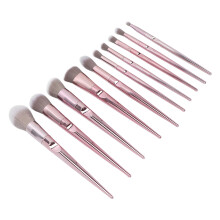 Professional Makeup Brushes Set, 10PCS Champaign Gold Ergonomic Handle for Powder Foundation Blush Concealer, Long-Lasting Battery for On-Demand