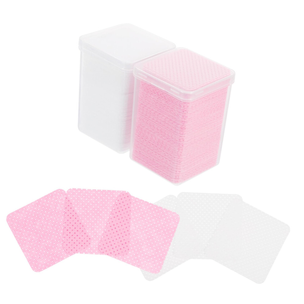 Eyelash Glue Wipes 400pcs Lint Pads Prevent Bottle Clogging for Professional Salon Use