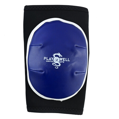 (Small / Medium) MMA /Muay Thai Full Contact Sparring Elbow pads - Black/Blue 1