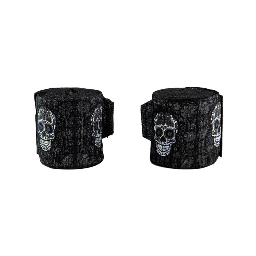 (4.5m) Venum Skull Handwraps - Santa Muerte