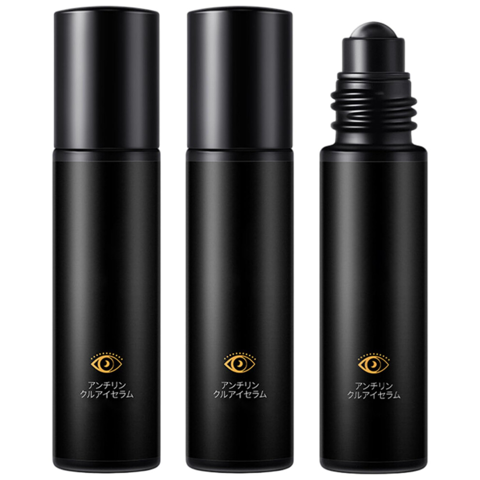 3PCS Under Eye Roller 10ml Hydrating Cooling Eye Stick for Dark Circles Puffiness Wrinkles