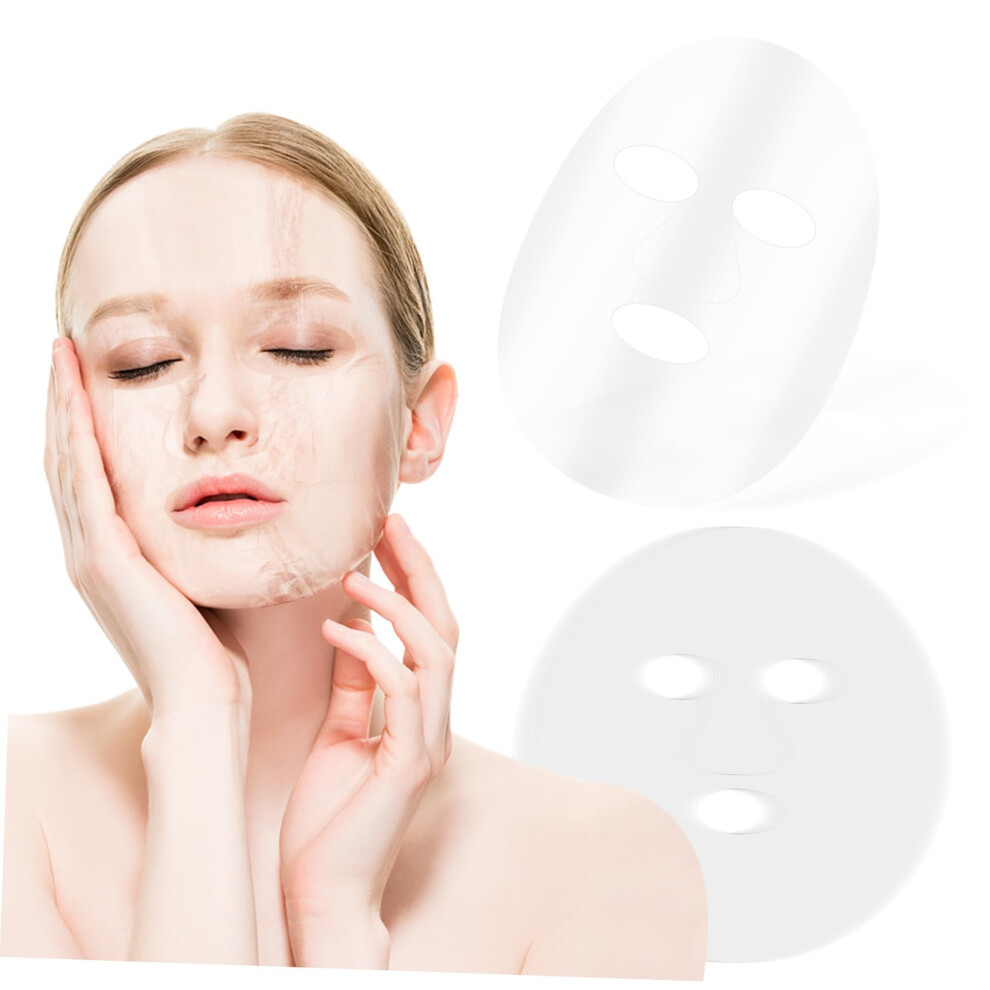 400Pcs Disposable Facial Mask Sheets PreCut Plastic Covers for Spa, Salon and Home Skincare