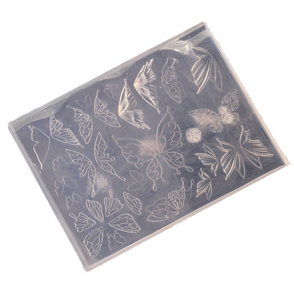 Nail Art Silicone Mould for 3D Butterfly Star Moon Designs Acrylic Nail Decorations Reusable
