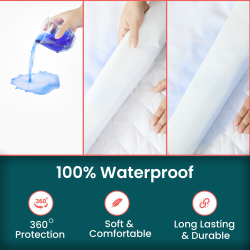 (Super King) Waterproof Zippered Mattress Encasement Bed Bug Proof 2