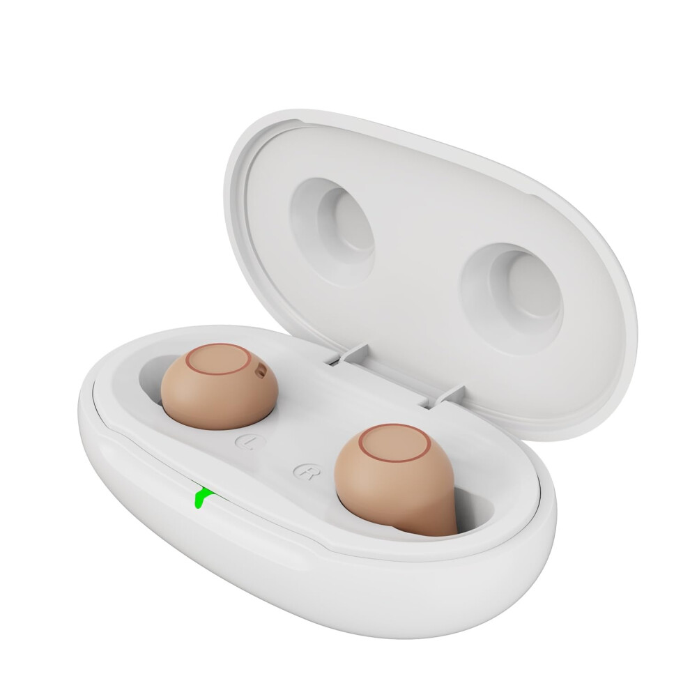 Chronus White Digital Hearing Aids For Seniors Rechargeable, Hearing Aids With Noise Cancelling, Invisible Hearing(White)