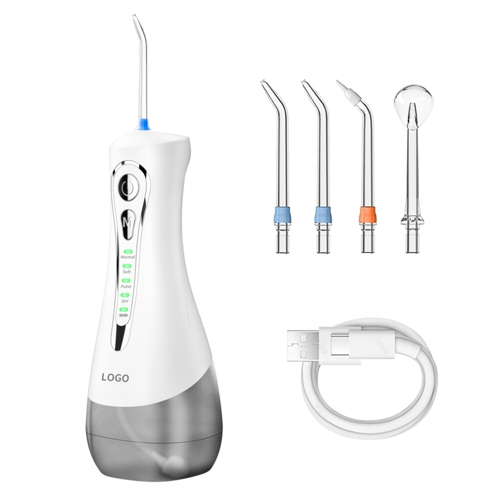 Chronus Grey Cordless Water Flosser Â 4 Modes, 320Ml Tank, Ipx7 Waterproof, 110 Psi, Long Battery Life, Adjustable Diy Oral Irrigator(Grey)