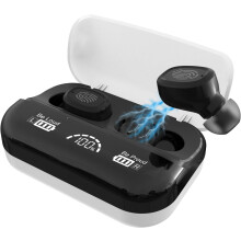 Rechargeable Hearing Aids for Seniors with Charging Case, Small in the Ear Hearing Assist Earbuds(White)