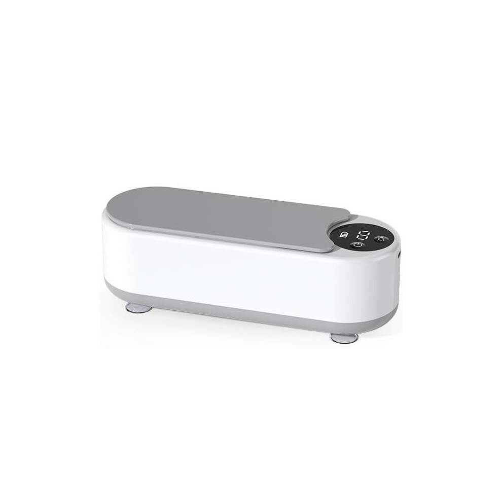 Chronus White Ultrasonic Cleaner, 45Khz, 2 Modes, Digital Timer, Portable, For Jewellery, Razor, Glasses(White)