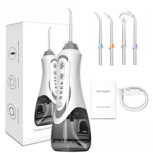 Cordless Water Flosser for Teeth Cleaning – IPX7 Waterproof, 45–130 PSI, Fast Magnetic Charging, Portable Dental Oral Irrigator(White)