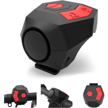 Electric Bike Horn, 120DB Loud Bike Horn for Adults, USB Rechargeable Bicycle Bell, 2 Sound(Black)