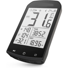 GPS Wireless Bike Computer, Cycling Computer GPS with Bluetooth/ANT+, Bike Speedometer(Black)