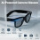 Smart Glasses AI Translator 27 Languages with 8MP Camera(Black) 3