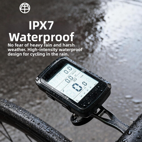 Bike Computer GPS Bicycle Speedometer Odometer with Automatic Backlight Waterproof(Black) 2